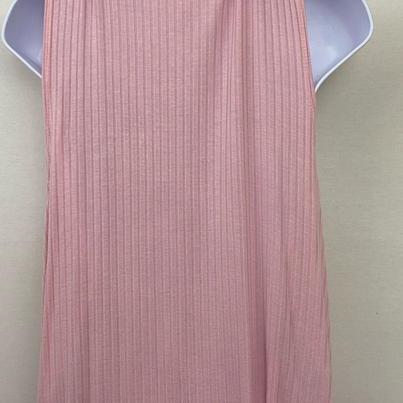 Supernova Pink Ribbed Open Long Vest Size M I-83 - Picture 5 of 11